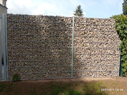 Sypaný gabion